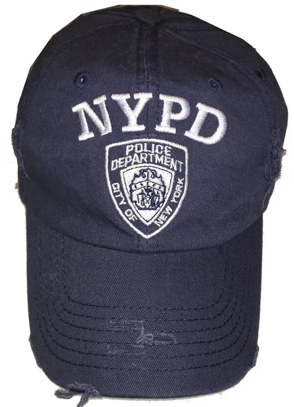 Distressed NYPD hat