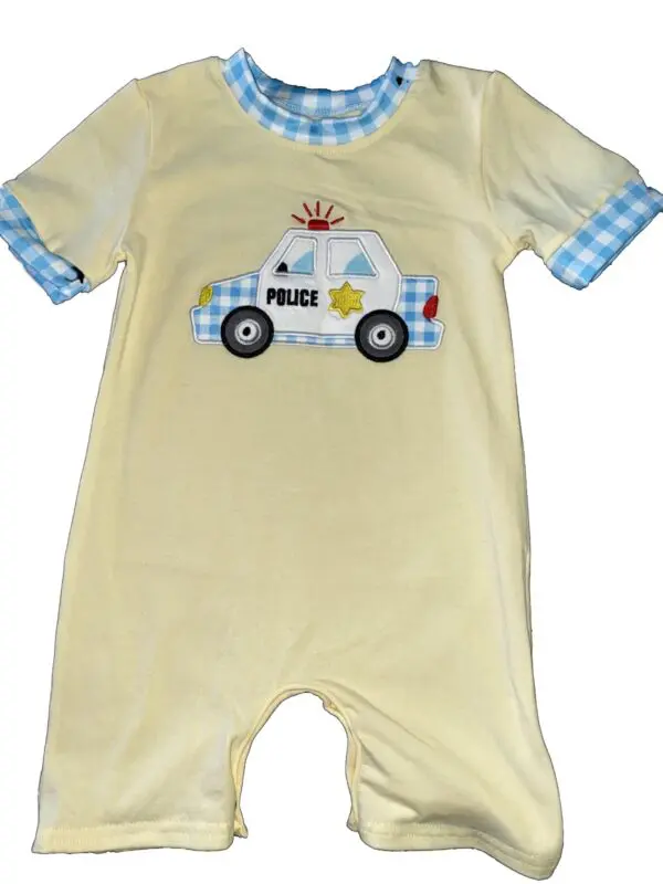 Yellow Infant Police Onesie