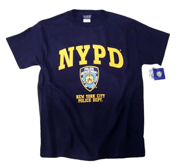 NYPD Tshirt w/ Full front logo Silk screen