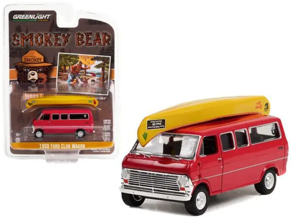 1/64 1969 Ford Club Wagon Smokey Bear
