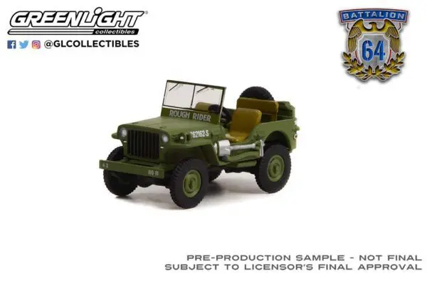 1/64 Battalion 1942 Willys MB Jeep Rough Rider- US Army WWII