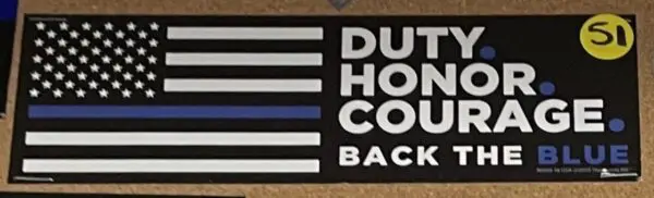 I stand behind the hero who protects this line Decal