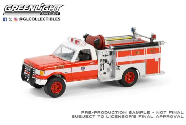 1:64 FDNY 1987 Ford F-350 Mini Pumper Fire Truck