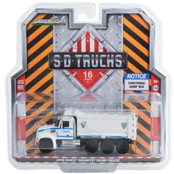 1/64 2019 Mack Granite Dump Truck NYPD