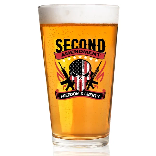 Freedom and Liberty Pint Glass