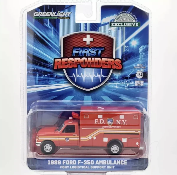 1:64 1989 Ford F-350 Ambulance FDNY Logistical Support Unit
